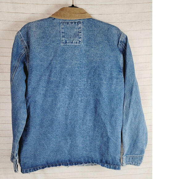 RVCA Chainmail Denim Jacket in Broken In Blue Wash, sz Medium - Picture 11 of 16